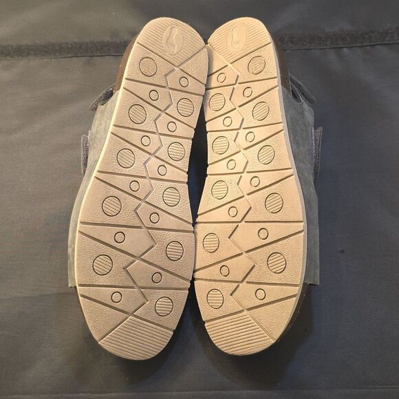 PLAKTON LEATHER VELCRO WOMENS ESPADIDRILLES WEDGE SANDAL - Picture 12 of 16